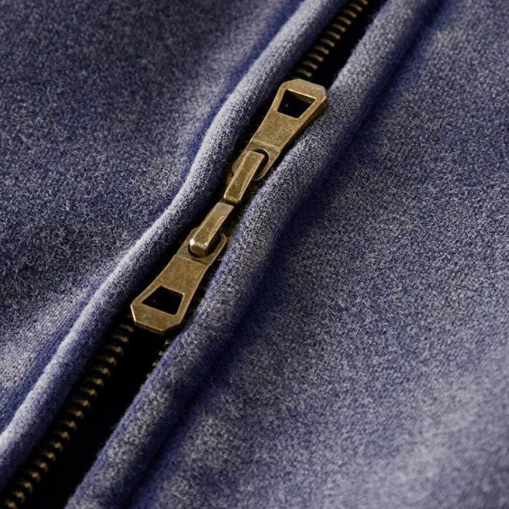 Heavyweight Zipped Hoodie - Light-Gray
