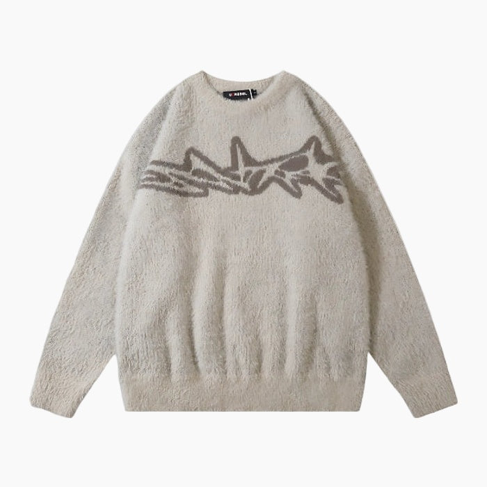 'Tribal' Knitted Sweater - Black