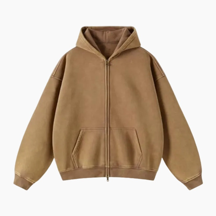Heavyweight Zipped Hoodie - Purple