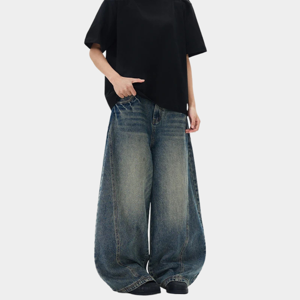 Baggy Barrel Jeans - Vintage Blue