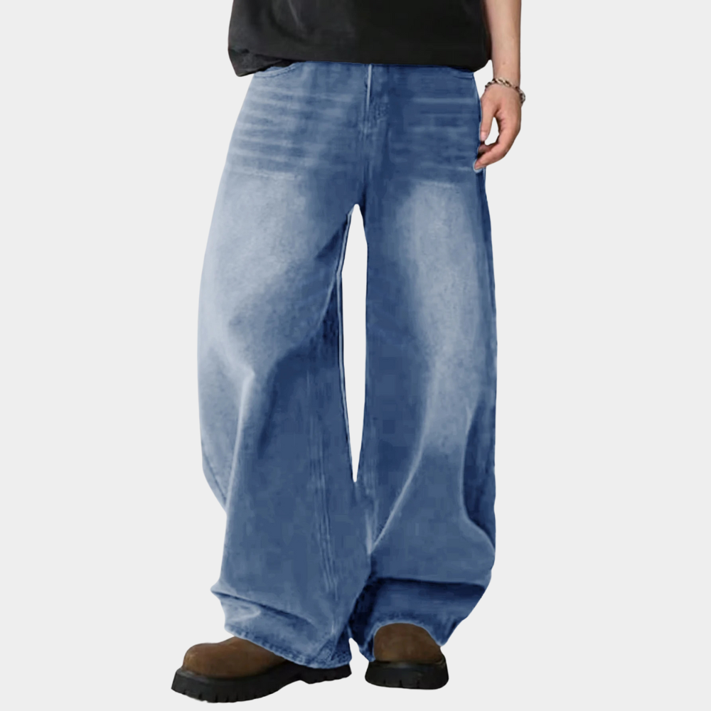 Wide Leg Jeans Black - Black