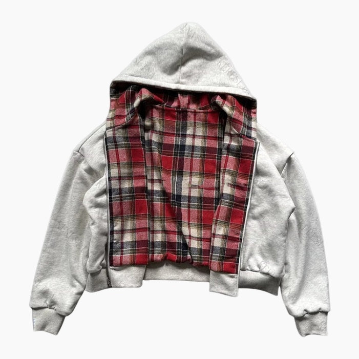 Checkered Inside Out Zipper