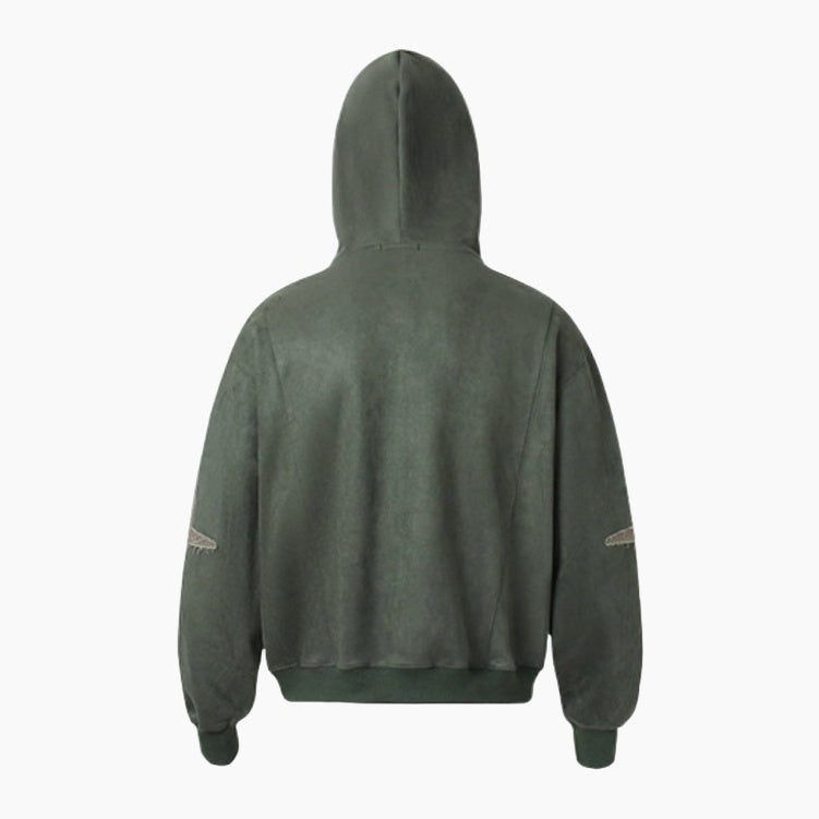 Zip Hoodie Y2K - Dark Green