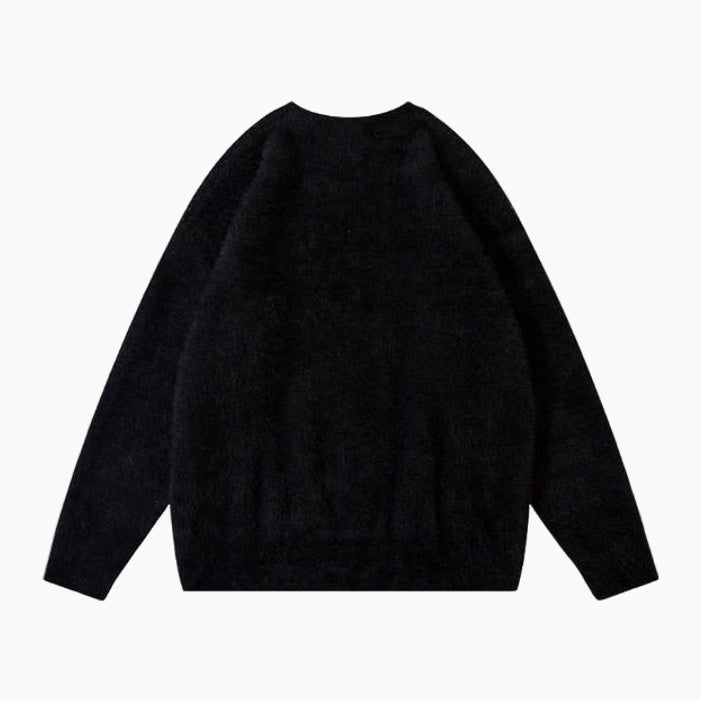 'Tribal' Knitted Sweater - Black